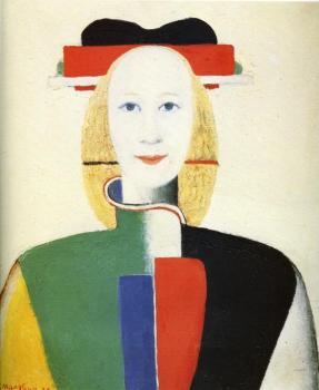 Kazimir Malevich : Girl with a Comb in her Hair